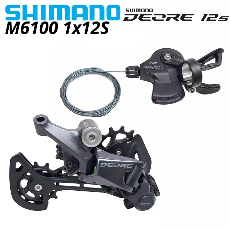 SHIMANO DEORE M6100 12s Groupset SL M6100 SHIFT LEVER RD M6100 SGS REAR DERAILLEUR 12 ความเร็ว 12V S