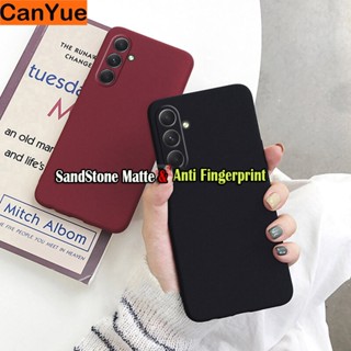 Samsung Galaxy M34 M54 M14 M04 A54 A34 A14 5G A04 A04s A04e Sand Matte Soft TPU Case Anti Fingerprint Back Rubber Cover Shockproof Sweat Resistant Phone Casing