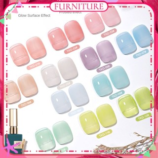 ♕As Milk Jelly ยาทาเล็บเจลสีทึบฤดูร้อน Ice Penetrating Uv Led Phototherapy กาว Nail Art สำหรับร้านทำเล็บ12สี15Ml เฟอร์นิเจอร์