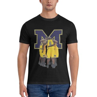 เสื้อยืด พิมพ์ลาย The Fab Five 5 Michigan Basketball Icon สําหรับผู้ชาย