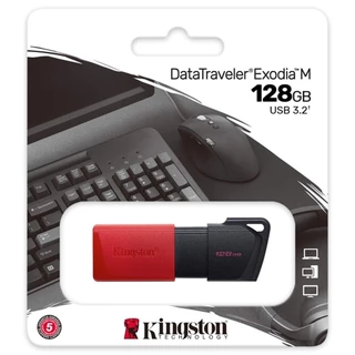 KINGSTON FLASH DRIVE [แฟลชไดร์ฟ] DTXM 128GB USB 3.2 DATATRAVELER EXODIA M