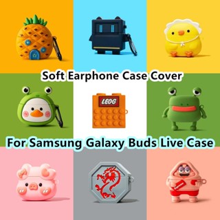 เคสหูฟัง แบบนิ่ม ลายการ์ตูนมะเขือยาว สําหรับ Samsung Galaxy Buds Live