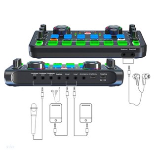 Xi บอร์ดเสียง สําหรับโทรศัพท์ PC คอมพิวเตอร์ DJ-Music Studio Mixer สําหรับ K-Songs