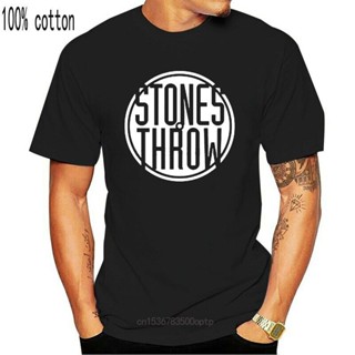 ใหม่ เสื้อยืดลําลอง แขนสั้น พิมพ์ลาย Stones Throw Records สีดํา สไตล์ฮิปฮอป สําหรับผู้ชาย ไซซ์ S ถึง 3XL