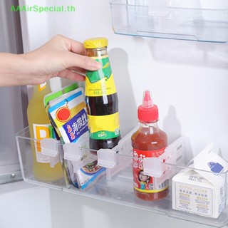 Aaairspecial บอร์ดแบ่งช่องตู้เย็น แบบใส ปรับได้ 4 ชิ้น