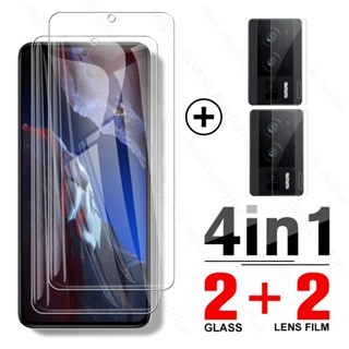 4in1 camera lens screen protector tempered glass case cover for pocof5 poco f5 poko poxo pocco little f5 f 5 5g 23049PCD8G 6.67"