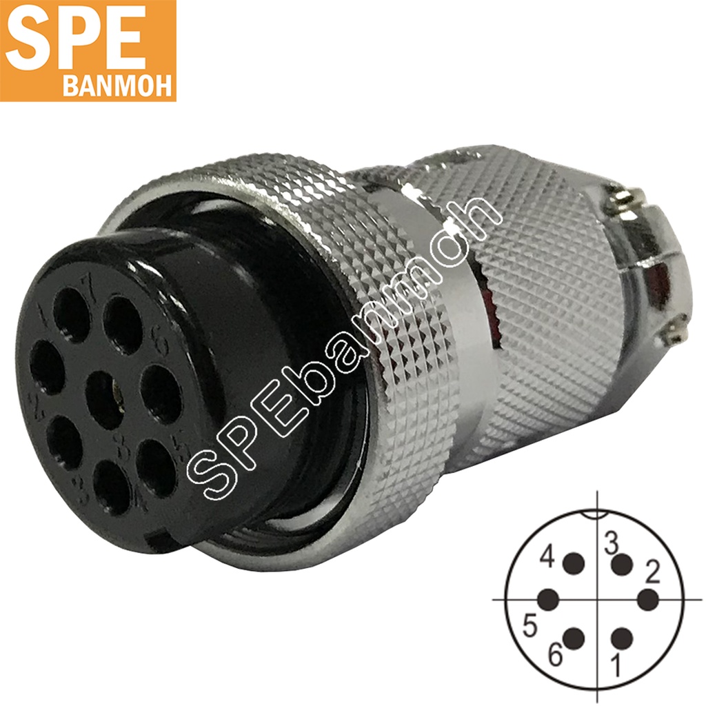 [ 1 ชิ้น ] GX30-JW-06 6P เมียต่อสาย