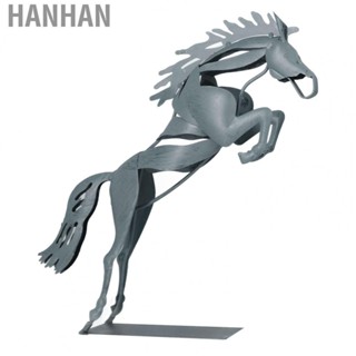 Hanhan Decorative Running Horse Statue Metal Horse Statue Unique 3D Design for Desks