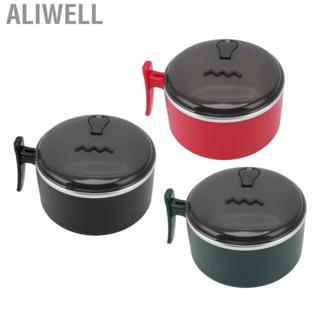 Aliwell Ramen Mug Insulated Bowl Hollow Double Layer 304 Stainless Steel for Office for Picnic for Kitchen