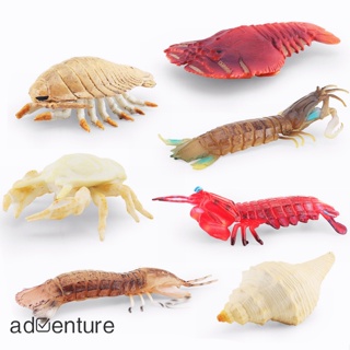 Adven โมเดลฟิกเกอร์ รูปกุ้ง ปูจําลอง ของเล่นเสริมการเรียนรู้ สําหรับเด็ก