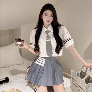 Fayshop🍭900#กระโปรงมินิ กระโปรงจีบรอบตัว สีพื้น เสื้อผ้าแฟชั่นผู้หญิง กระโปรง กระโปรงสั้นเหนือเข่า กระโปรงน่ารักเกาหลี