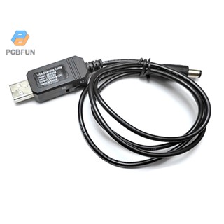 Pcbfun สายเคเบิลอะแดปเตอร์ Usb 5v เป็น 9v 12v แรงดันไฟฟ้า 800ma 5.5x2.1 มม. พอร์ต Dc