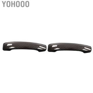 Yohooo Exterior Door Handle Cover Trim Pair Carbon Fiber Style Exterior Door Handle Decoration for Car Modification Replacement for