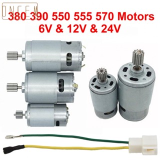 【ONCEMOREAGAIN】Reliable and Sturdy RS550 RS390 RS380 12V 6V DL555 24V Electric Car Motor for Childrens Vehicles