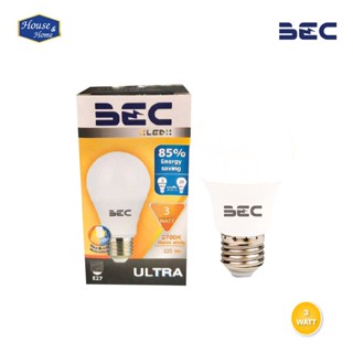 หลอดไฟ LED BULB BEC ULTRA WW/DL E27