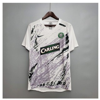 เสื้อกีฬาแขนสั้น ลายทีมชาติฟุตบอล Celtic Away 07-08 ชุดเยือน สไตล์เรโทร