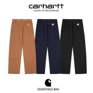 CARHARTT กางเกงคาร์โก้ลําลอง ผ้าฝ้าย ทรงตรง มีหลายกระเป๋า สําหรับผู้ชาย