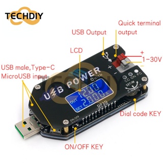 Zk-dp3d โมดูลแปลงพาวเวอร์ซัพพลาย CNC USB TYEPE-C DC DC CC CV 1-30V 2A 15W QC2.0 3.0 AFC