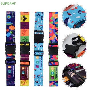 Superaf สายรัดกระเป๋าเดินทาง แบบหนา ปรับได้ ไม่จางหาย ขายดี