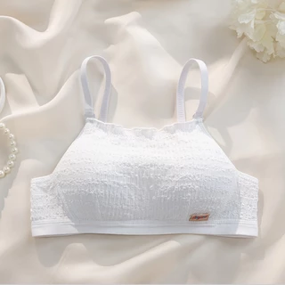 ✨w&c bras✨ผ้าฝ้าย 100% เสื้อชั้นในกันลื่นแบบท่อส่วนบางหน้าอกเล็กเสื้อชั้นในปรับได้ยกทรงสาว ny009