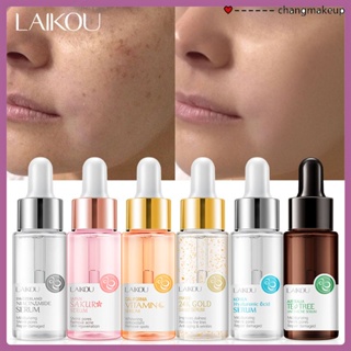 Laikou 5สี Essence Hyaluronic Acid Cherry Blossom วิตามิน C Nicotinamide Tea Tree Strong Hyaluronic Acid Essence Anti-Wrink Cod