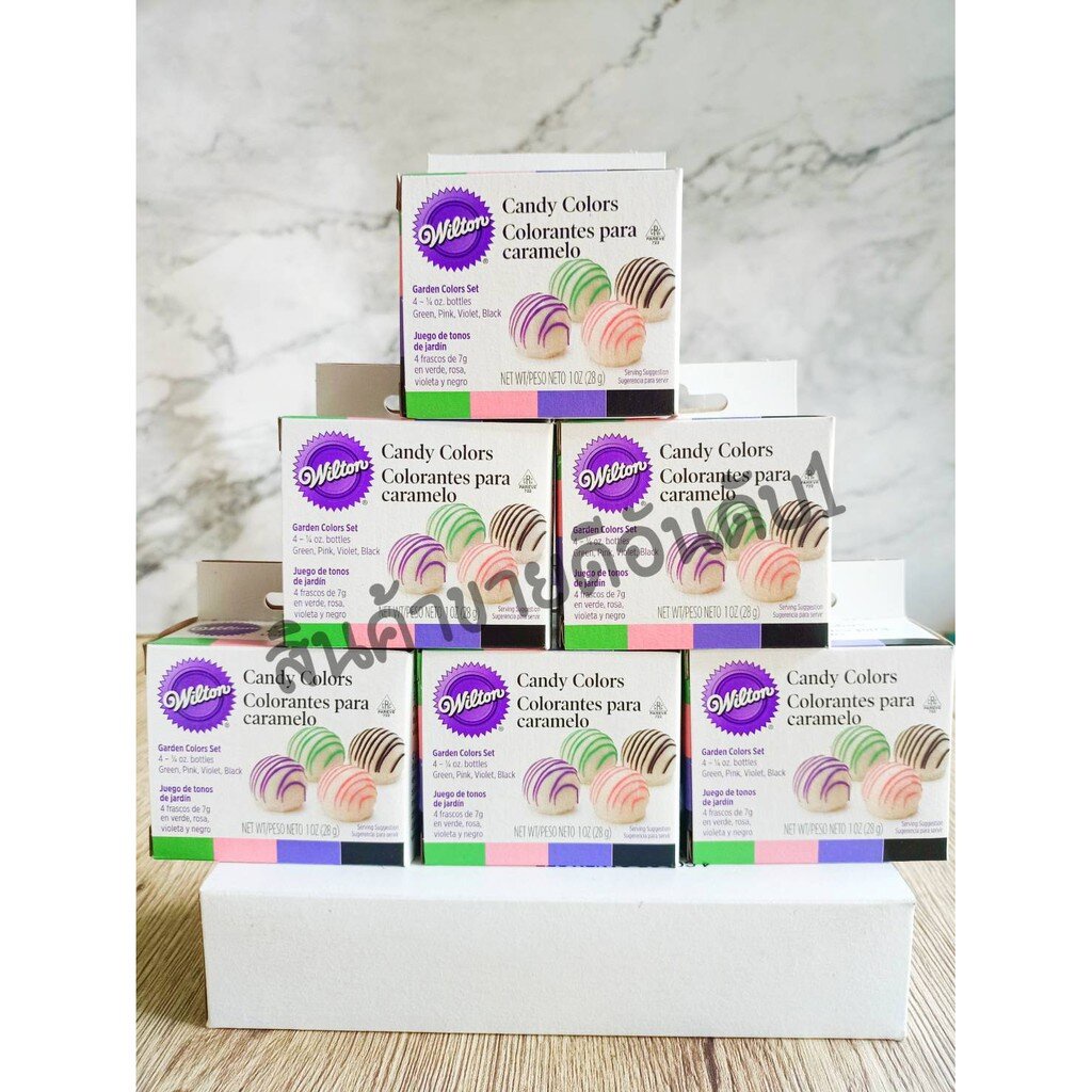 (Wilton) สีเจล 4pcs./Garden Candy Colors/ Primary Candy Colors)Set 28g. (ไม่แนะนำให้รับประทาน เหมาะส