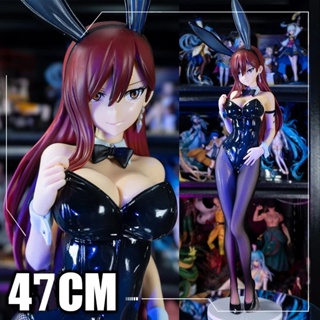 โมเดลฟิกเกอร์ Pvc อนิเมะ Fairy Tail Erza Scarlet Bunny Ver 1/4 ขนาด 47 ซม. สําหรับผู้ใหญ่