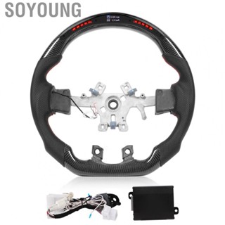 Soyoung Carbon Fiber  Display Shift Lights Steering Wheel for Dodge Ram 1500 2013 2014 2015 2016 2017 2018