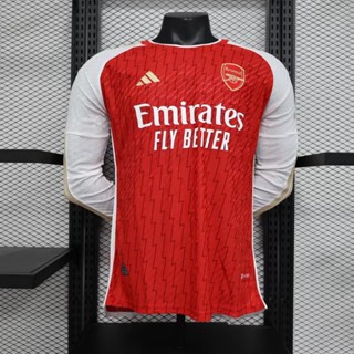 [Player Version] 2324 ใหม่ Arsenal Home เสื้อฟุตบอล แขนยาว คุณภาพสูง