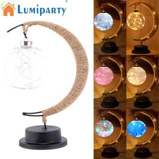 Lumiparty โคมไฟ Led รูปดวงจันทร์ แฮนด์เมด สําหรับตกแต่งปาร์ตี้คริสต์มาส