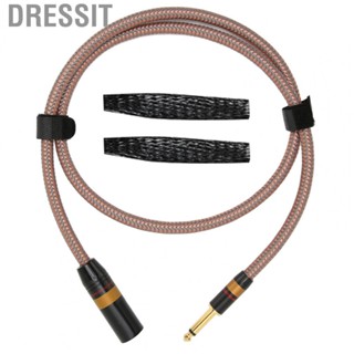 Dressit 6.35mm To XLR Cable  1/4 Inch To XLR  Cord 3.3ft Clear Details  for Mixer for Mic