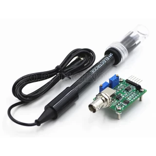 (1ชิ้น) NA520+NA521 เซนเซอร์วัดค่า PH ของน้ำ Liquid PH 0-14 Sensor Module วัดความเป็นกรด-ด่าง ของเหลว pH non-recharge...