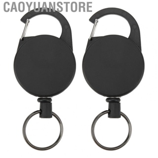 Caoyuanstore Retractable Keychain Strong Hard Wearing Plastic Key Holder Light Stainless Steel Wire for Home