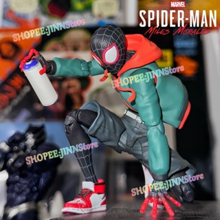 - Jn - ฟิกเกอร์ Marvel Spiderman Action Figures Miles Morales ขนาด 15 ซม. ของเล่นสําหรับเด็ก