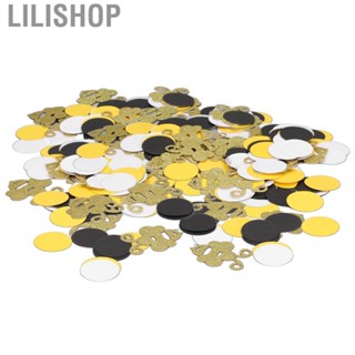 Lilishop Bee Confetti  Cardstock Colorful Bee Confetti  for Baby Shower for Bee Themed Party for Birthday Table Party