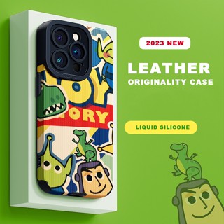 เคสโทรศัพท์มือถือหนัง ซิลิโคนนิ่ม กันกระแทก ลายการ์ตูน Toy Story สําหรับ iPhone 11 12 13 14 Pro MAX Plus 11Pro 13Pro 7 8 Plus X XR XS MAX SE 2020