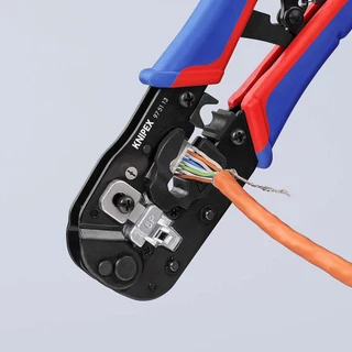KNIPEX Crimping Pliers for RJ45 Western plugs คีมย้ำสำหรับปลั๊กแบบตะวันตก รุ่น 975113