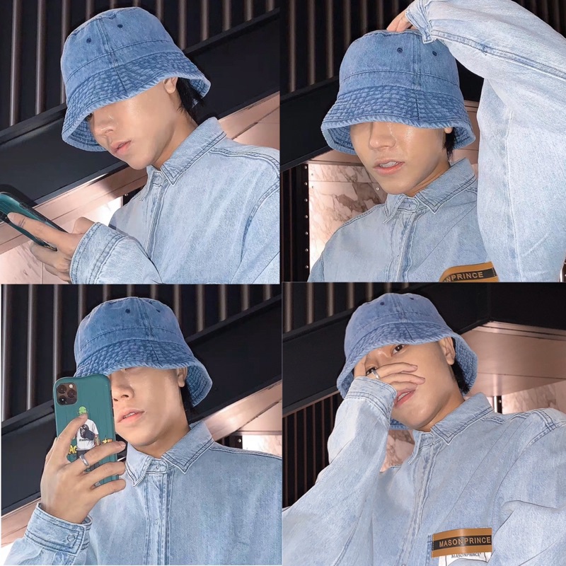 [MY-hat] หมวกบักเก็ต ผ้ายีน