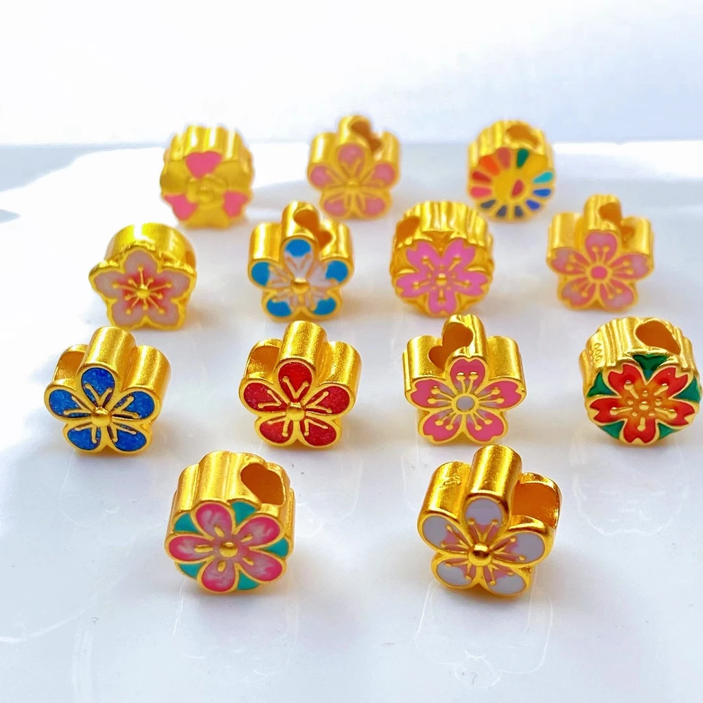 สร้อยข้อมือเชือกถักประดับลูกปัดสีทองสไตล์โบราณ thumbnail 7