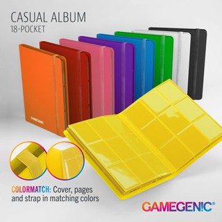 Gamegenic - Casual Album 18-Pocket แฟ้ม อัลบั้ม ใส่การ์ด 18 ช่อง (หน้า-หลังด้านละ 9 ช่อง) สำหรับใส่การ์ดสะสม ศิลปินไอ...