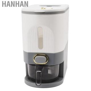 Hanhan Rice Dispenser Box Grain  Storage Container Airtight Large  for Home Kitchen Cereal Box