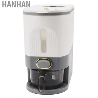 Hanhan Rice Dispenser Box Grain  Storage Container Airtight Large  for Home Kitchen Cereal Box