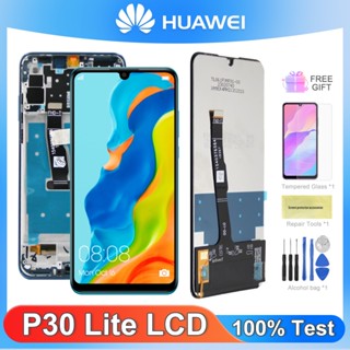 P30 Lite อะไหล่หน้าจอสัมผัสดิจิทัล LCD 100% คุณภาพสูง สําหรับ HUAWEI P30 Lite Nova 4e MAR-LX1M LX2