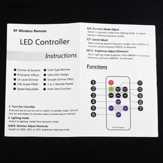 Llph 12V RF สวิตช์ควบคุมระยะไกล แบบไร้สาย หรี่แสงได้ สําหรับแถบไฟ LED ขนาดเล็ก LLP