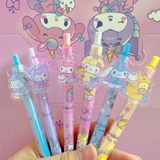 SANRIO ปากกาเจล ลายการ์ตูนยูนิคอร์น ซานริโอ้ 0.5 มม. 6 ชิ้น ต่อชุด