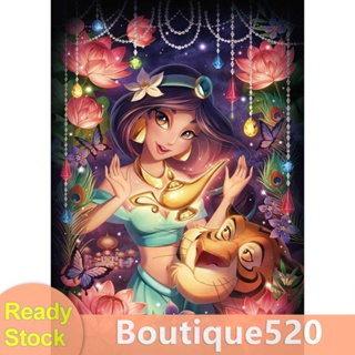 ชุดปักครอสสติตช์ ลายการ์ตูนเจ้าหญิง สําหรับแขวนตกแต่งบ้าน DIY [boutique520.th]