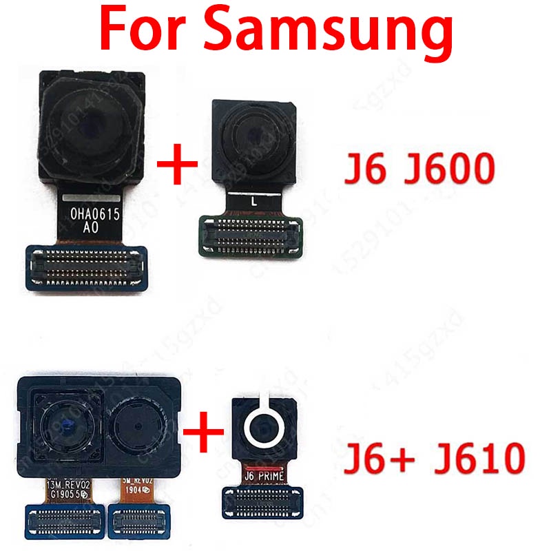 อะไหล่โมดูลกล้องเซลฟี่ ด้านหน้า และด้านหลัง ขนาดเล็ก สําหรับ Samsung Galaxy J6 Plus J600 J610