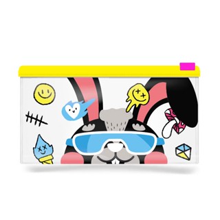 Se-ed (ซีเอ็ด) : CFR-ซองซิป : Colorful Rabbit Zipper PVC bag-S/20Wx10H cm.