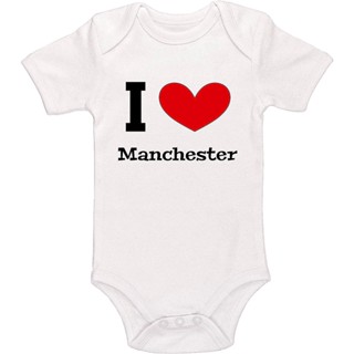 Kinacle I Love Manchester ชุดบอดี้สูท สําหรับเด็กทารก Q6M1