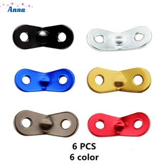 【Anna】6Pcs Camping Tent Lock Cord Rope Fastener Guy Line Tensioners Bent Runners Red